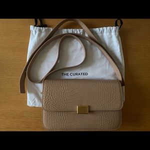The Curated Nude Croc Bag